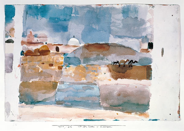 Vor den Toren von Kairouan von Paul Klee