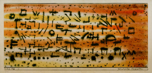 Zerstoertes Aegypten, 1924.178. von Paul Klee