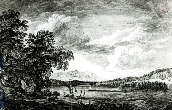 View of Hudson''s River of Pakepsey von Paul Sandby