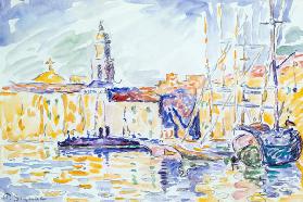 The Harbour at St. Tropez, c.1905 (w/c on paper) 15th