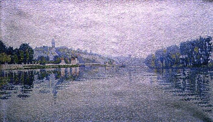 View of the Seine at Herblay, 1889 von Paul Signac