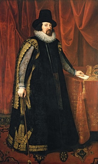 Sir Francis Bacon (1561-1626) Baron Verulam of Verulam, Viscount St. Albans von Paul van Somer