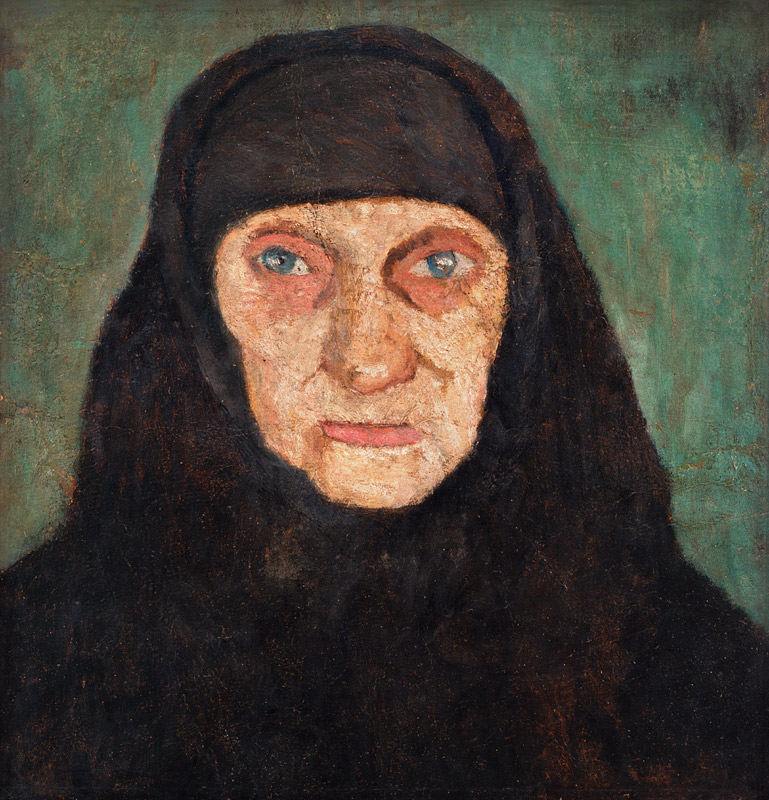 Kopf alter Frau von Paula Modersohn-Becker