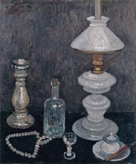 Stillleben mit weißer Lampe 1906