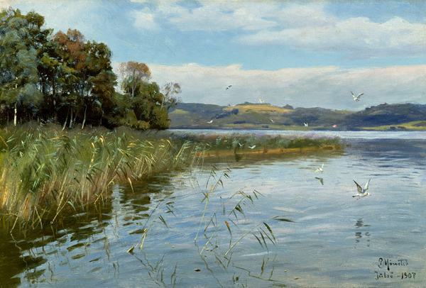 Sommertag am See von Peder Mørk Mønsted