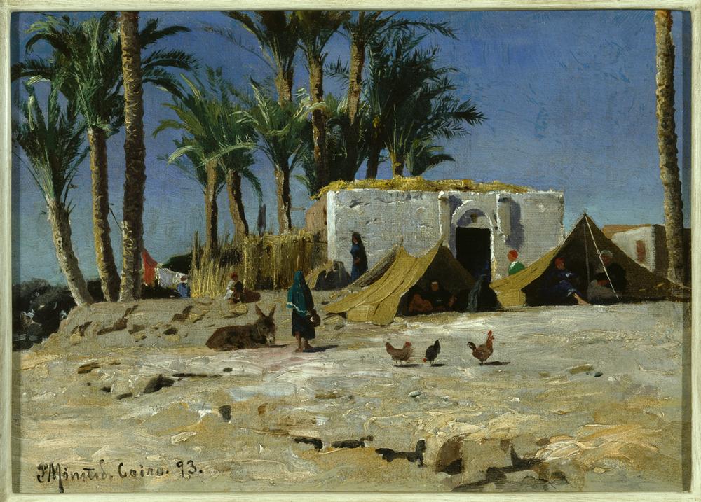 Beduinenlager in Kairo von Peder Mørk Mønsted