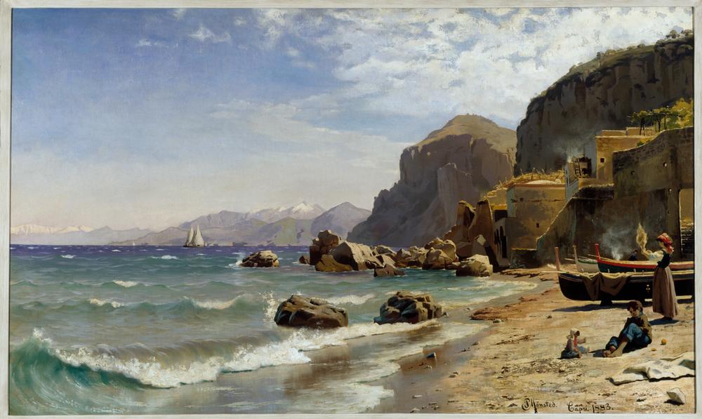 Strand auf Capri von Peder Mørk Mønsted