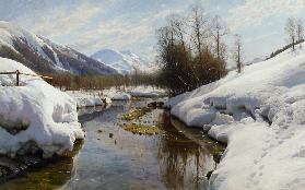 Wintersonne im Engadin 1914