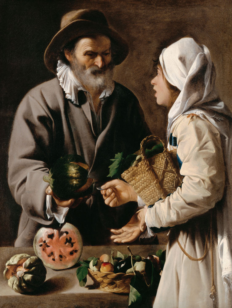 The Fruit Vendor von Pensionante de Saraceni