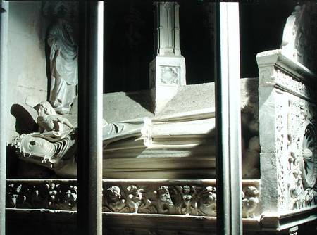 Tomb of Blanche of Anjou wife of James II of Aragon (1264-1327) von Pere  de Bonhull