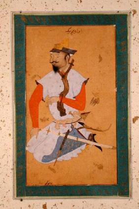 A Turkoman Prisoner of the Mughals, from the Large Clive Album