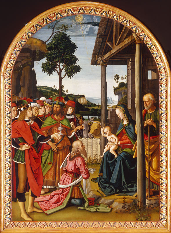 Adoration of Kings von Perugino (eigentl. Pierto di Cristoforo Vanucci)