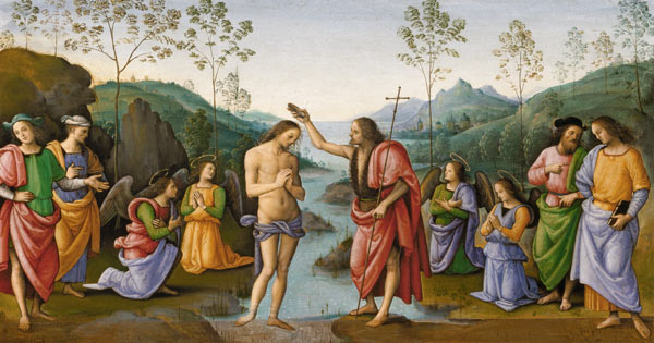 Baptism of Christ von Perugino (eigentl. Pierto di Cristoforo Vanucci)