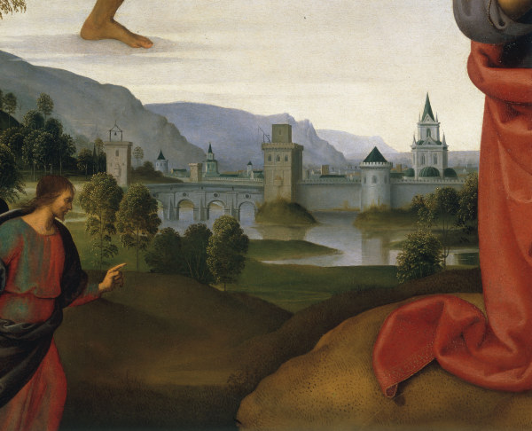 Perugino, Landscape with Judas von Perugino (eigentl. Pierto di Cristoforo Vanucci)