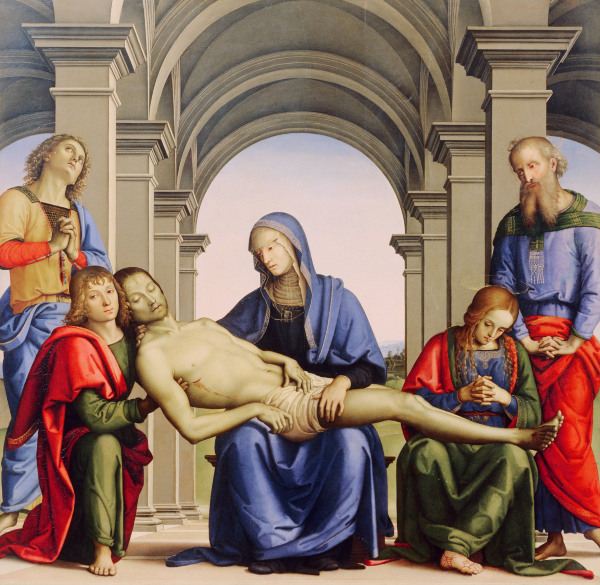 Pietà / Paint.by Perugino / 1494 von Perugino (eigentl. Pierto di Cristoforo Vanucci)