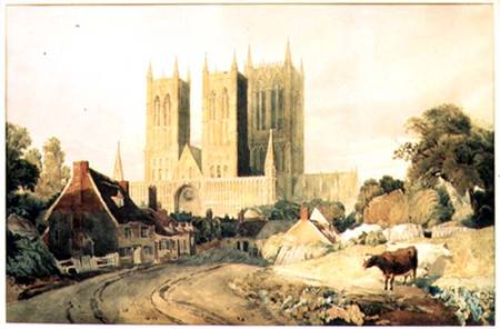 Lincoln Cathedral von Peter de Wint