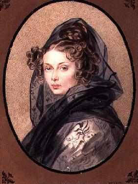 Portrait of Alexandra Grigorievna Muravyova (1804-32) 1825