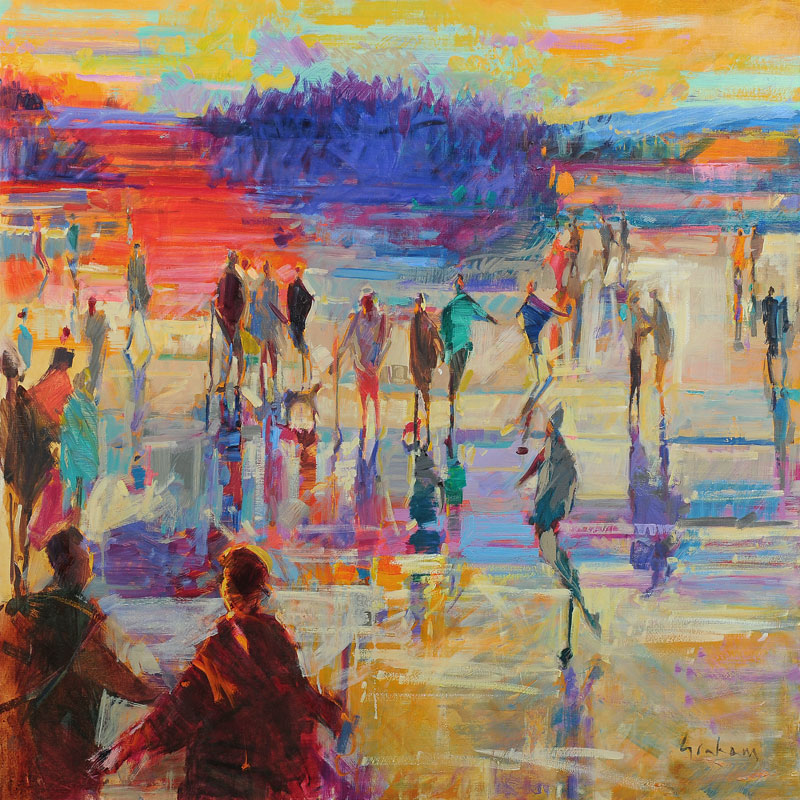 Bonspiel, Lake of Menteith von Peter  Graham