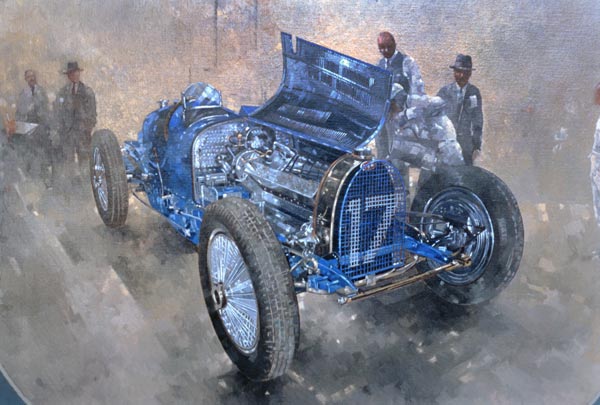 Type 59 Grand Prix Bugatti, 1997 (oil on canvas)  von Peter Miller