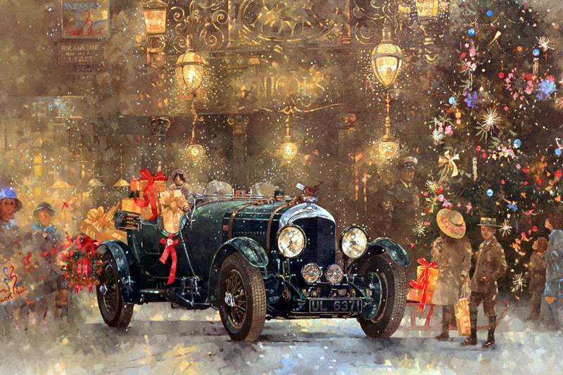 Christmas Bentley von Peter Miller