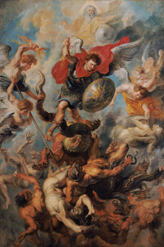Der Engelsturz. Erzengel Michael im Kampf gegen die abtrünnigen Engel von Peter Paul Rubens