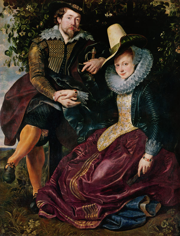 Der Maler mit seiner Frau Isabella Brant in der Geißblattlaube von Peter Paul Rubens