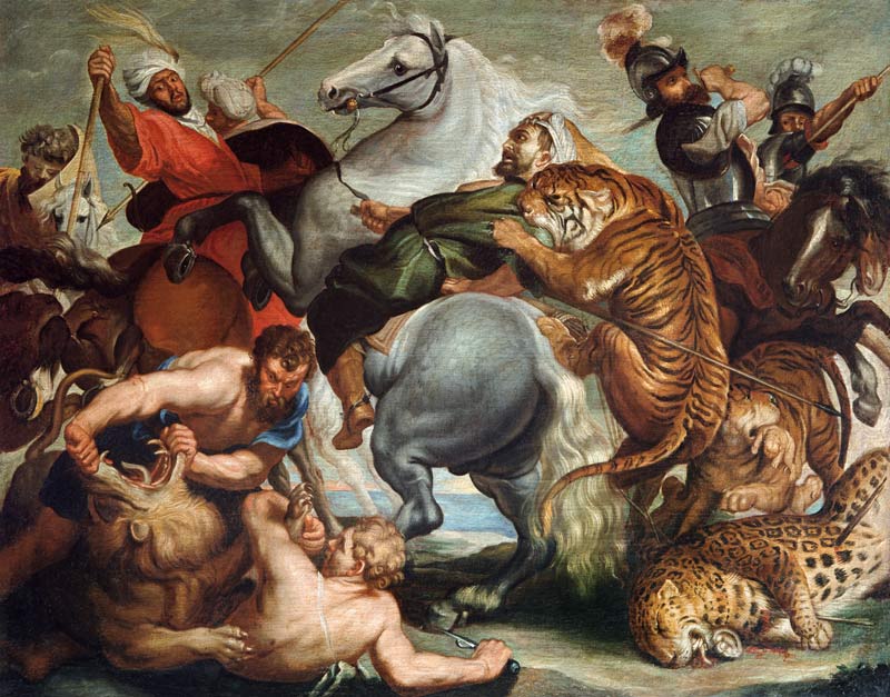 Die Tiger- und Löwenjagd von Peter Paul Rubens