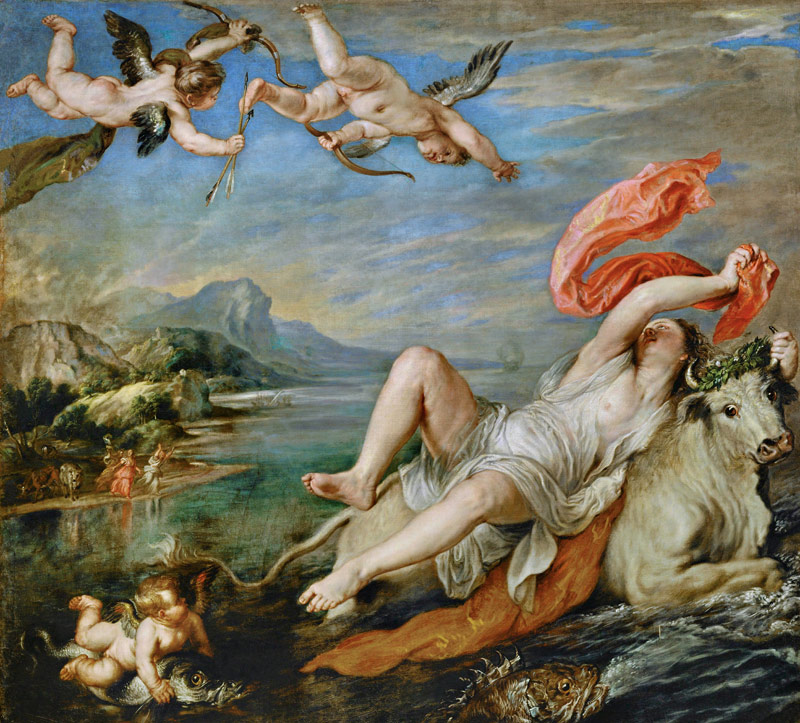 Rape of Europa (after Titian) von Peter Paul Rubens