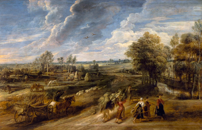 The Return of the Farm Workers from the Fields von Peter Paul Rubens