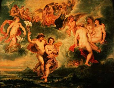 Ascent of Psyche to Olympus von Peter Paul Rubens