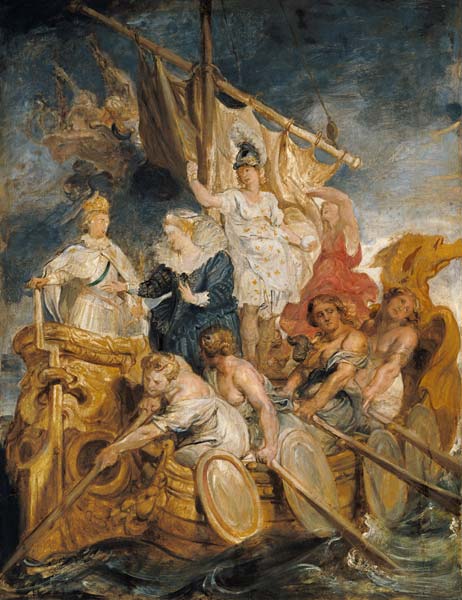 Aus dem Medici-Zyklus: Die Übergabe der Regentschaft an den Dauphin (Volljährig- von Peter Paul Rubens