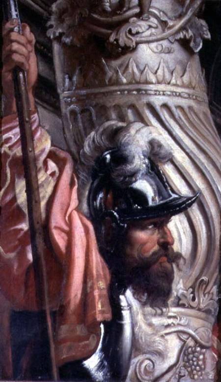 Halberdier, fragment of The Gonzaga Family in adoration of the Trinity von Peter Paul Rubens