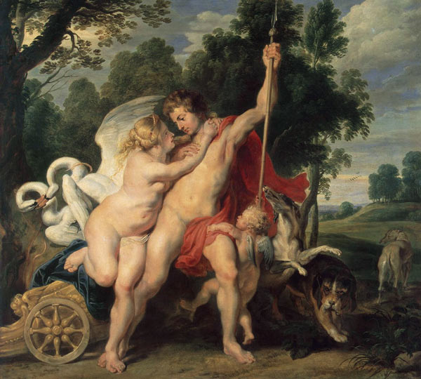 Venus und Adonis von Peter Paul Rubens