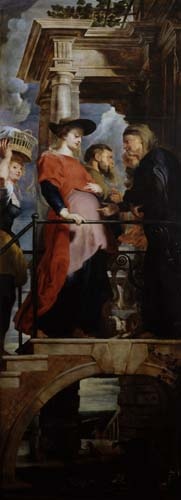 Kreuzabnahme-Triptychon, linke Tafel - Kreuzabnahme von Peter Paul Rubens