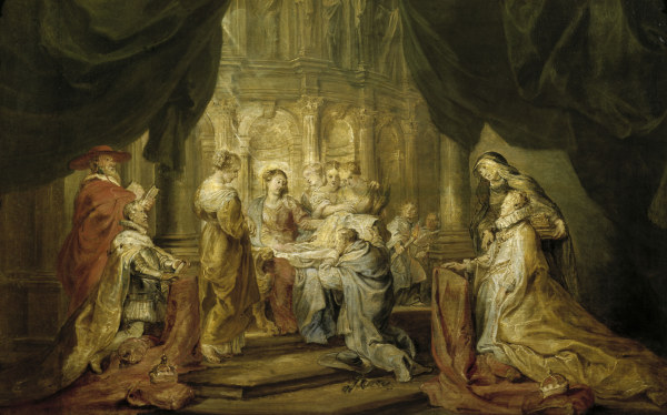 Rubens, Hl.Ildefonso empfängt Meßgewand von Peter Paul Rubens