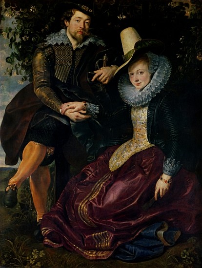 Self portrait with Isabella Brandt, his first wife, in the honeysuckle bower, c.1609 von Peter Paul Rubens