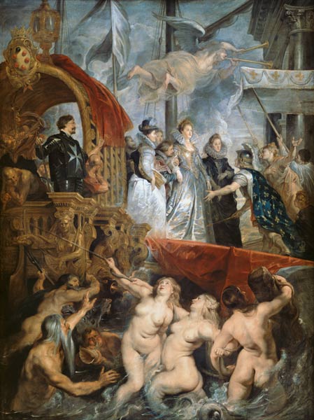 The Arrival of Marie de Medici (1573-1642) in Marseilles, 3rd November 1600 von Peter Paul Rubens