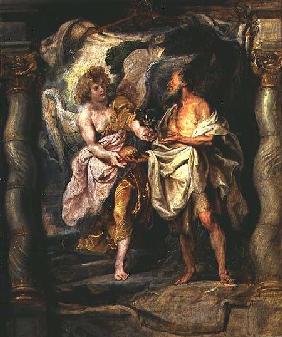 The Prophet Elijah and the Angel in the Wilderness c.1626-28
