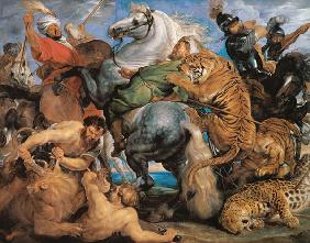 The Tiger Hunt, c.1616 (oil on canvas) 17th
