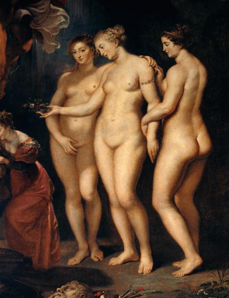 The Medici Cycle: Education of Marie de Medici, detail of the Three Graces 1621-25