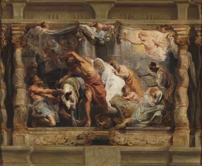 Triumph der Eucharistie über den Götzendienst von Peter Paul Rubens