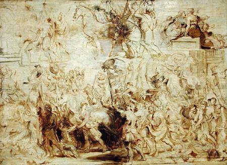 Triumphant Entry of Henri IV (1553-1610) into Paris von Peter Paul Rubens