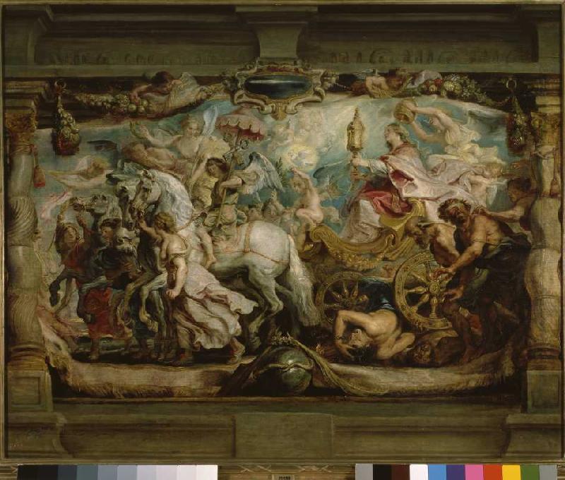 Der Triumphzug der Ecclesia. (Triumph d. Eucharistie über Unwissenheit und Verblendung von Peter Paul Rubens