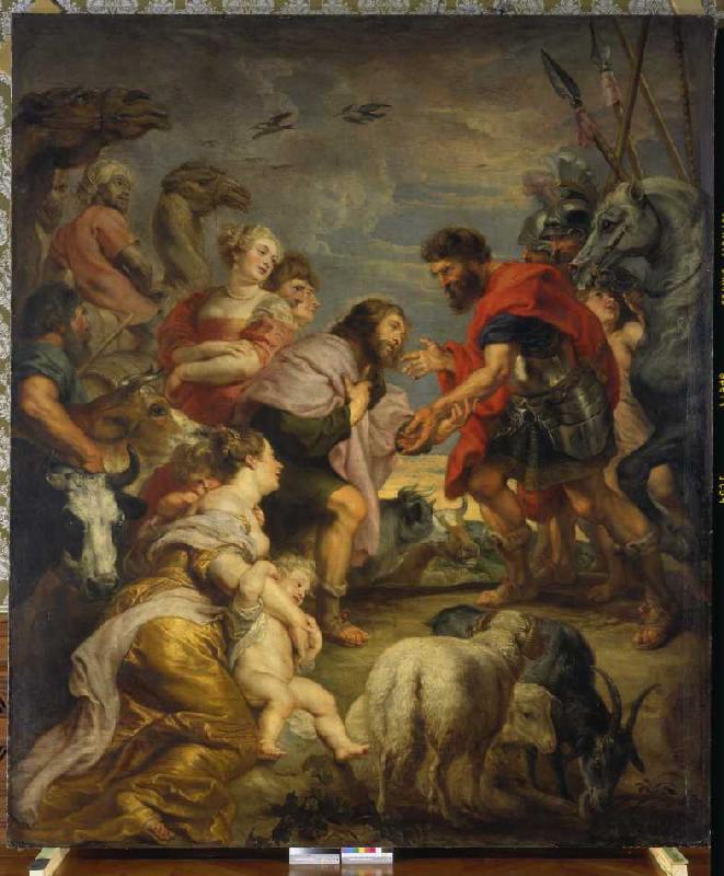 Versöhnung Esaus und Jacobs. von Peter Paul Rubens