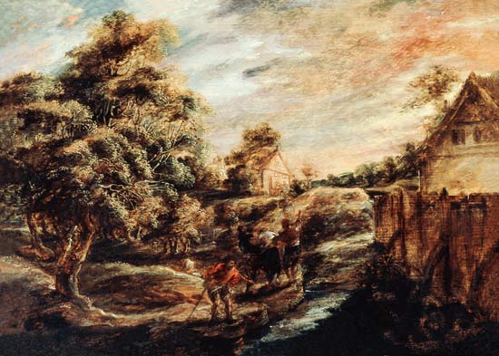 Wooded Landscape at Sunset von Peter Paul Rubens