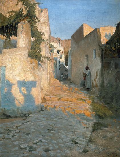 Gasse in Tunesien 1891