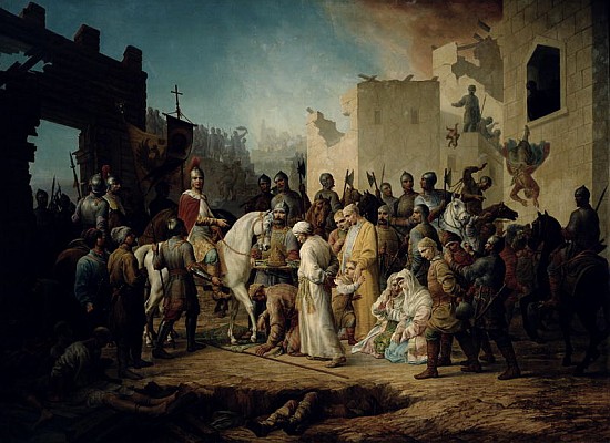 Tsar Ivan IV conquering Kazan in 1552 von Petr Mikhailovich Shamshin