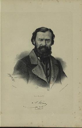 Porträt des Dichters Lew Mej (1822-1862)