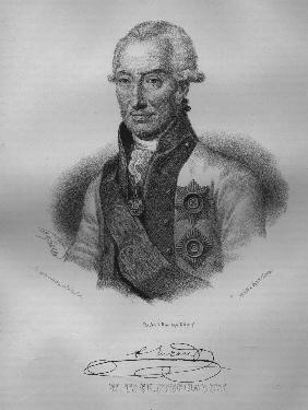Porträt von Admiral Wassili Jakowlewitsch Tschitschagow (1726-1809) 1865