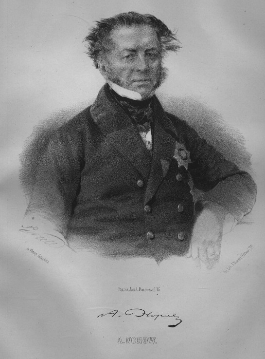 Porträt von Awraam Sergejewitsch Norow (1795-1869) von P.F. Borel